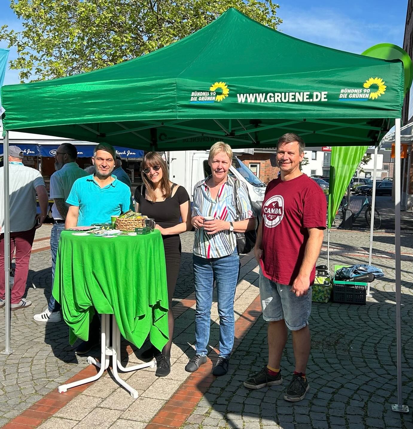 Bald geht es wieder los, die Wahlkampfsaison 2026 steht vor der Tür. Ab August sind wir wieder jeden Samstag mit unserem Informationsstand auf dem Marktplatz zu finden. Wir freuen uns drauf. #schwanewede #schwanewedewirdgrün #grueneniedersachsen