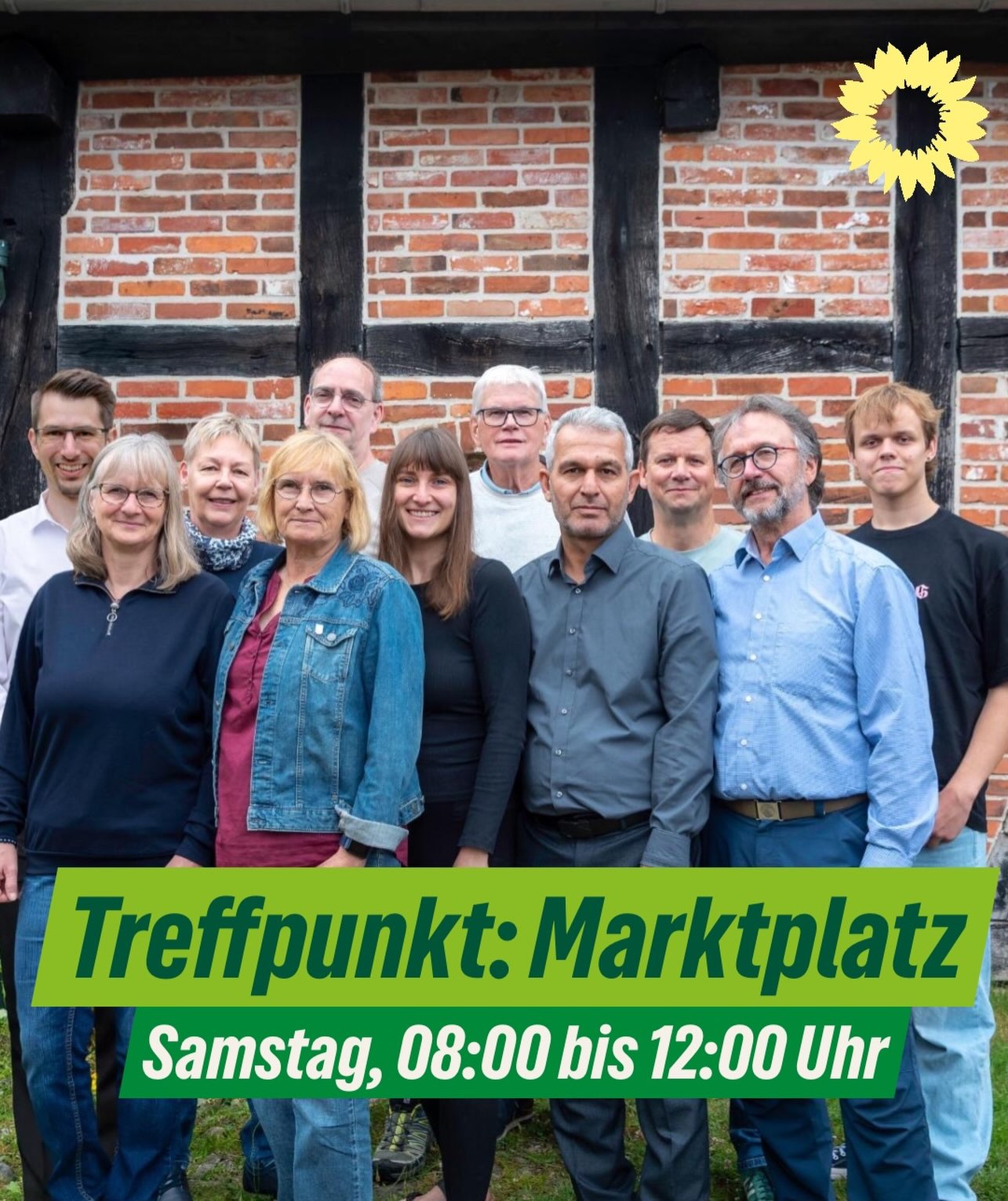 📌 Treffpunkt: Marktplatz Schwanewede

Samstag, 08:00 bis 12:00 Uhr. Du möchtest uns kennen lernen? Dann schau vorbei! Wir stehen Rede und Antwort zu unseren Zehen für Schwanewede und in Landkreis Osterholz.
Auf ein Gespräch mit dir! 👋