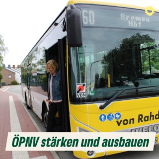 Öffentlicher Nahverkehr: Erfolge ausbauen, Lücken schließen
Mit dem Osterholz-Takt der Schwaneweder Ortsteile zuverlässig mit Schwanewede Zentrum und der Kreisstadt verbindet sowie der Einführung der S60 wurden wichtige Fortschritte erreicht. Die direkte Verbindung zum Bremer Hauptbahnhof ist ein großer Gewinn für Pendelnde, Jugendliche und den Freizeitverkehr. Das Anrufsammeltaxi sichert die Mobilität in kleineren Ortschaften.
Unser Ziel ist klar: den ÖPNV weiter ausbauen, Takte verdichten und alle Ortsteile besser erreichbar machen. #grueneschwanewede #kommunalwahl2026 #schwanewede #öpnvstärken