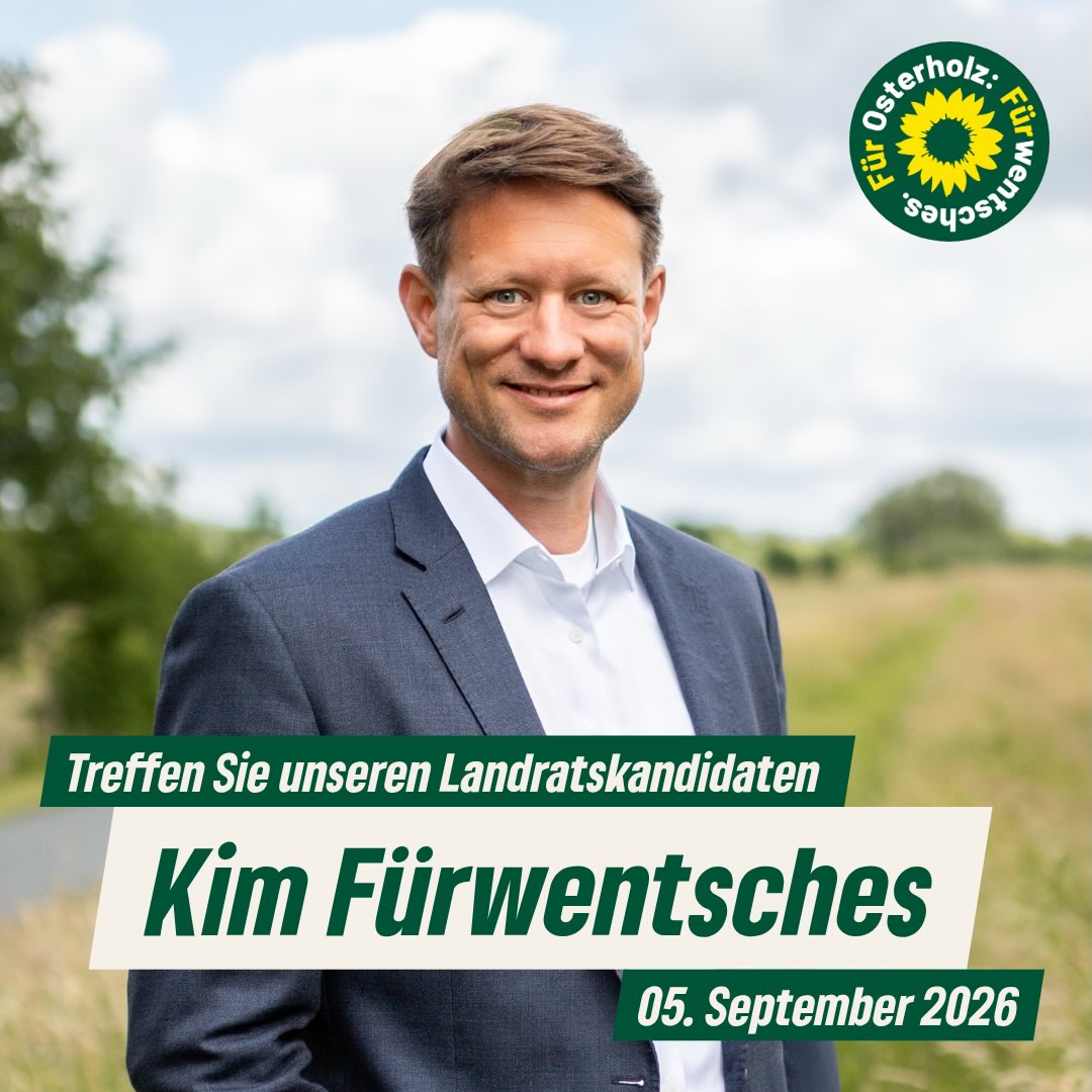 Kim Fürwentsches in Schwanewede! ☀️🌿
Unser Landrats­kandidat Kim ist am 5. September von 9–12 Uhr bei uns am Marktplatz mit Kaffee, Kuchen und Zeit für euch.
Redet mit ihm. Stellt eure Fragen. Lernt ihn kennen. Wir freuen uns auf euch! ☕🍰
📍 Marktplatz Schwanewede 🗓 Sa., 05.09.2026 · 9–12 Uhr
#schwanewede #landkreisosterholz #fürwentsches #kommunalwahl2026
